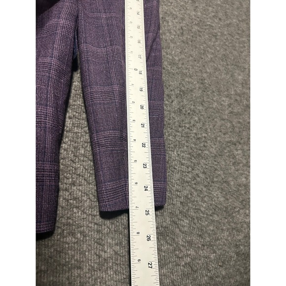 Ted baker suit Karl sport blazer modern size 40R windowpane purple new unlined - Picture 9 of 13
